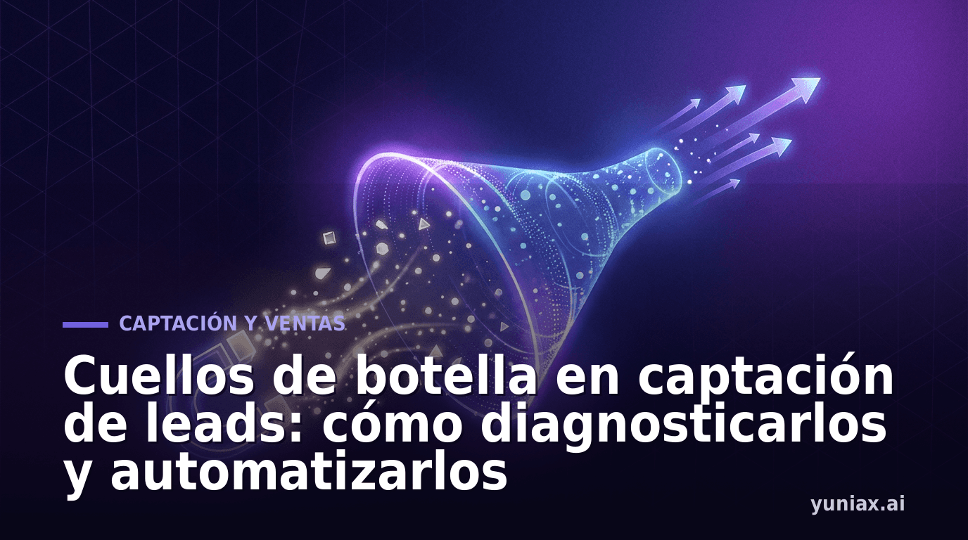 Cuellos de botella en captación de leads: cómo diagnosticarlos y automatizarlos