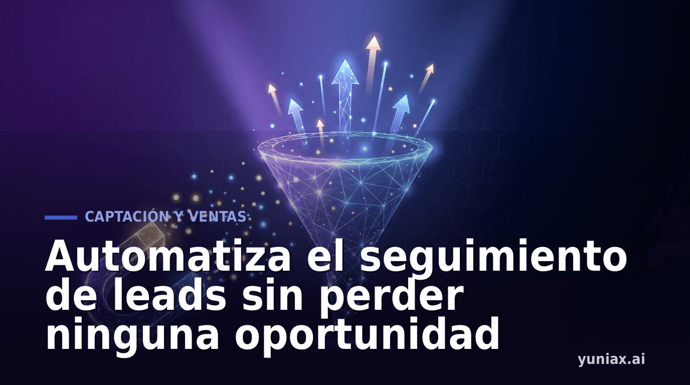 Automatiza el seguimiento de leads sin perder ninguna oportunidad