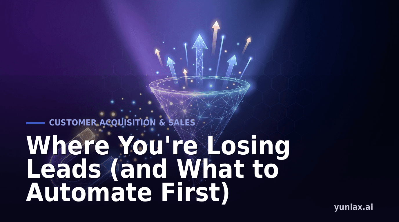 Where You're Losing Leads (and What to Automate First)
