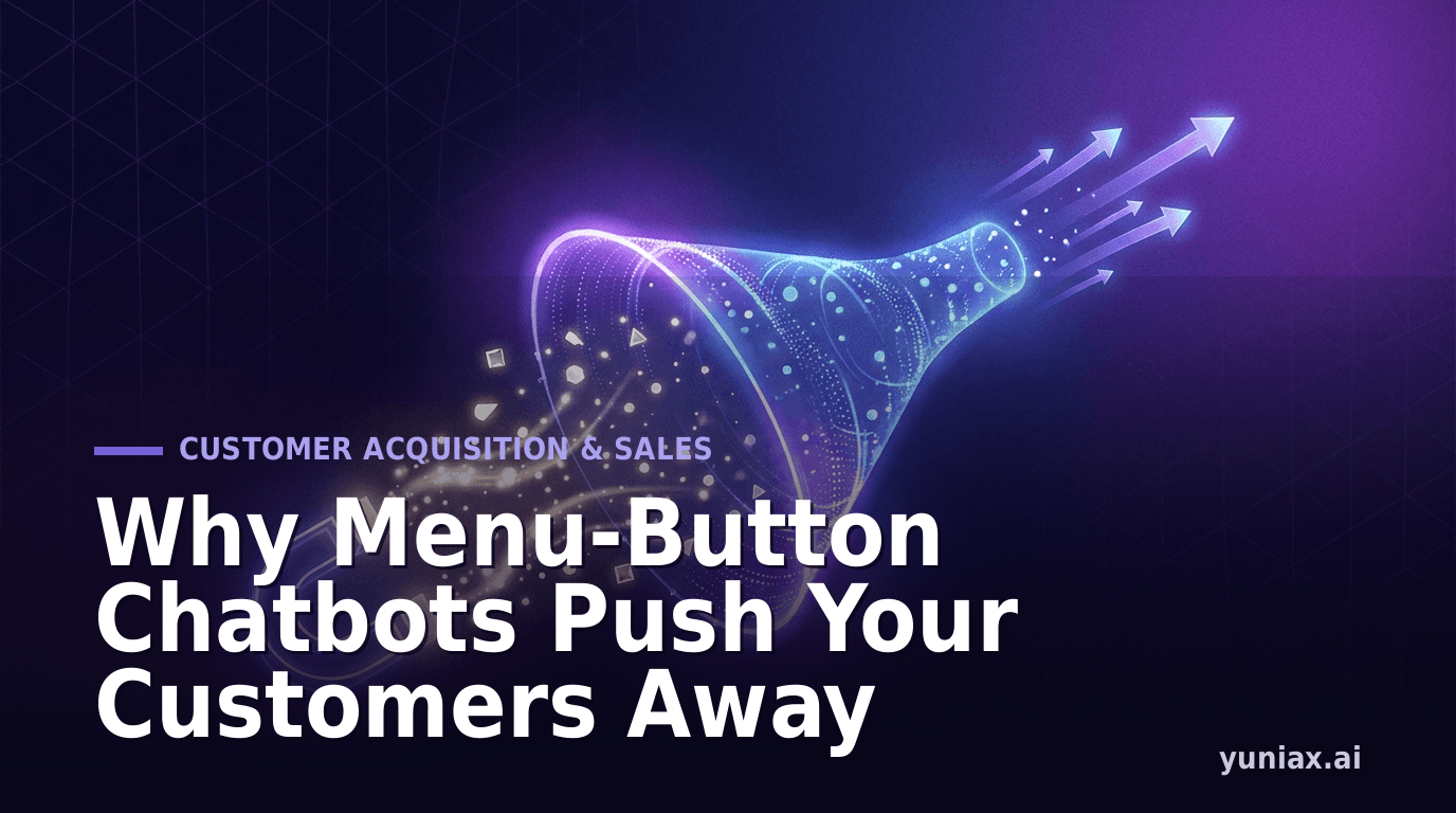 Why Menu-Button Chatbots Push Your Customers Away