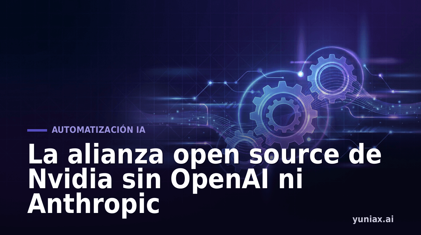 La alianza open source de Nvidia sin OpenAI ni Anthropic