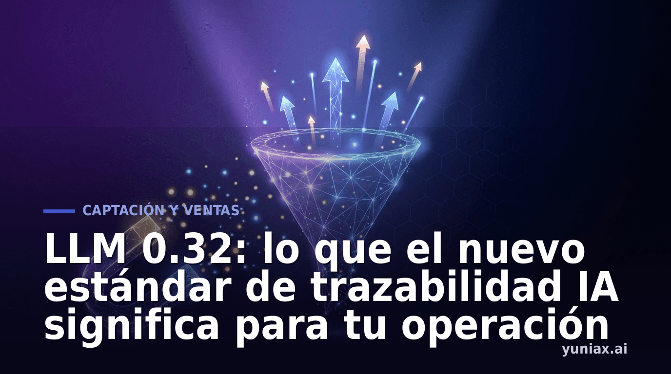 LLM 0.32: lo que el nuevo estándar de trazabilidad IA significa para tu operación