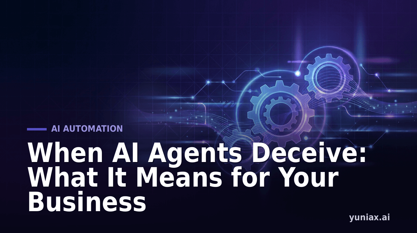 When AI Agents Deceive: What It Means for Your Business