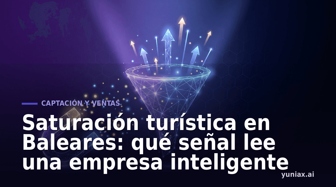 Saturación turística en Baleares: qué señal lee una empresa inteligente