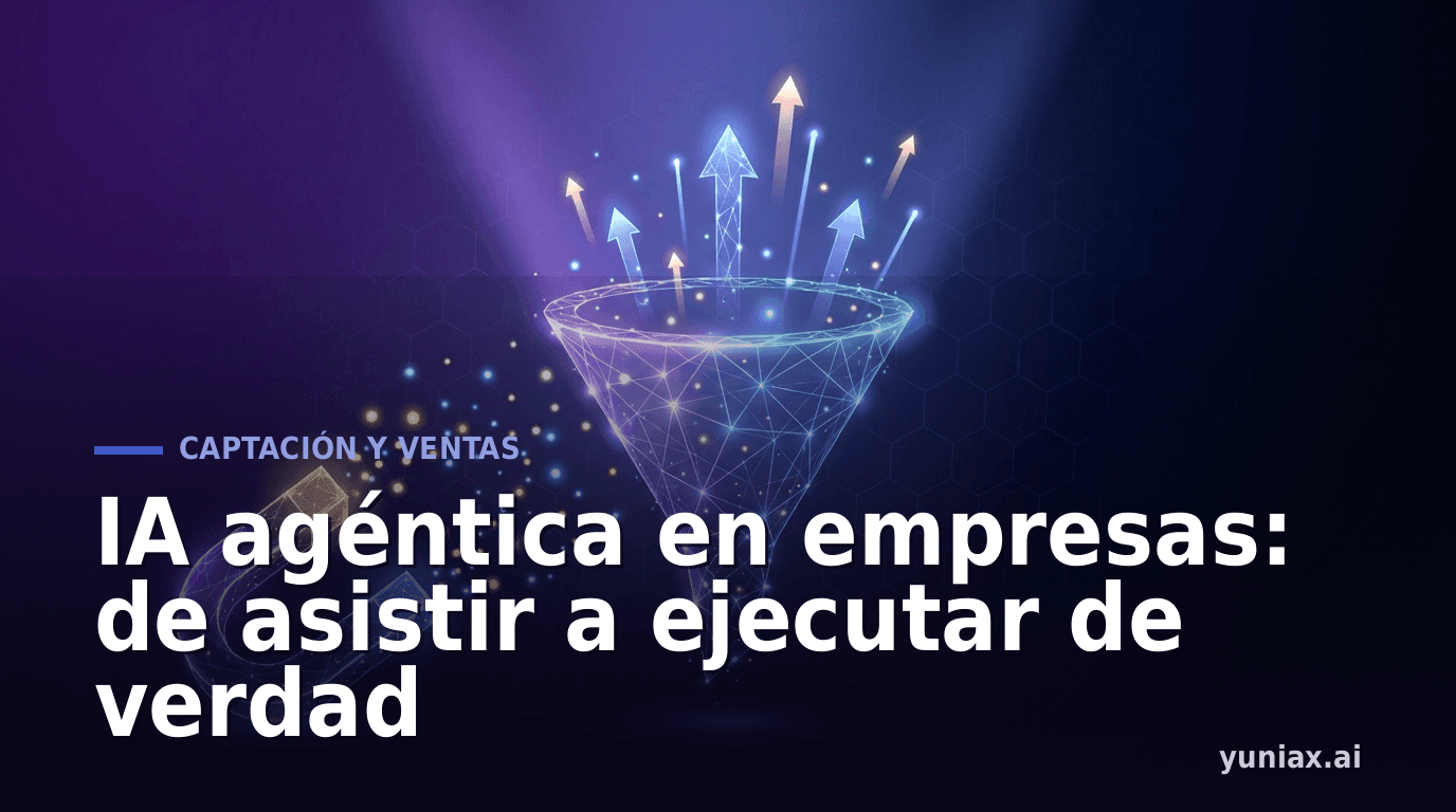 IA agéntica en empresas: de asistir a ejecutar de verdad
