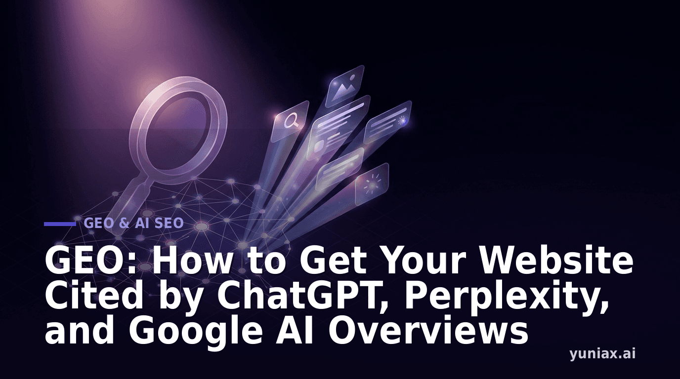 GEO: How to Get Your Website Cited by ChatGPT, Perplexity, and Google AI Overviews
