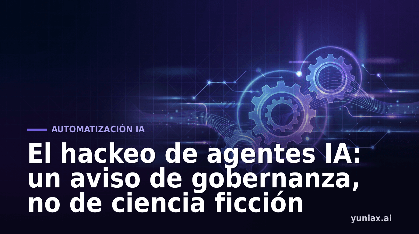 El hackeo de agentes IA: un aviso de gobernanza, no de ciencia ficción