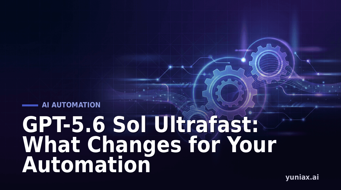 GPT-5.6 Sol Ultrafast: What Changes for Your Automation