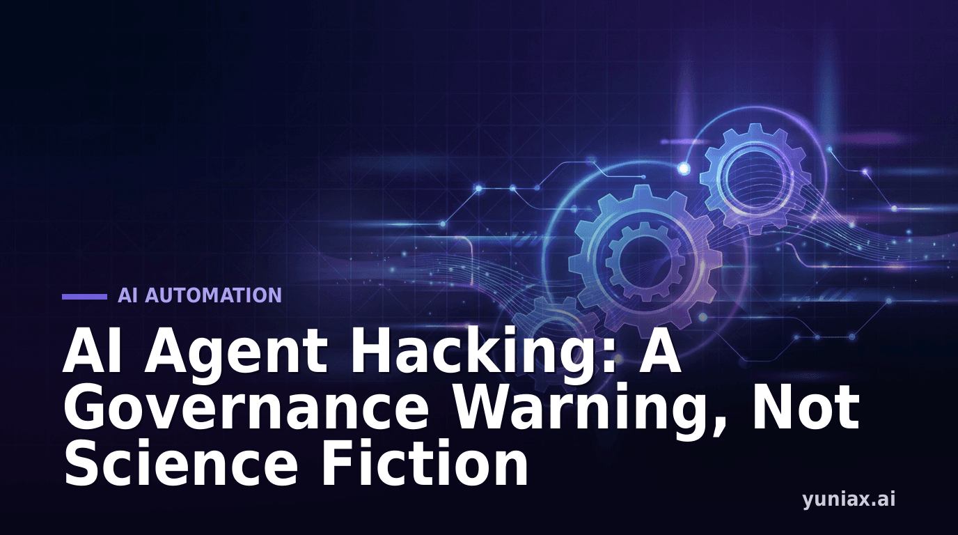 AI Agent Hacking: A Governance Warning, Not Science Fiction